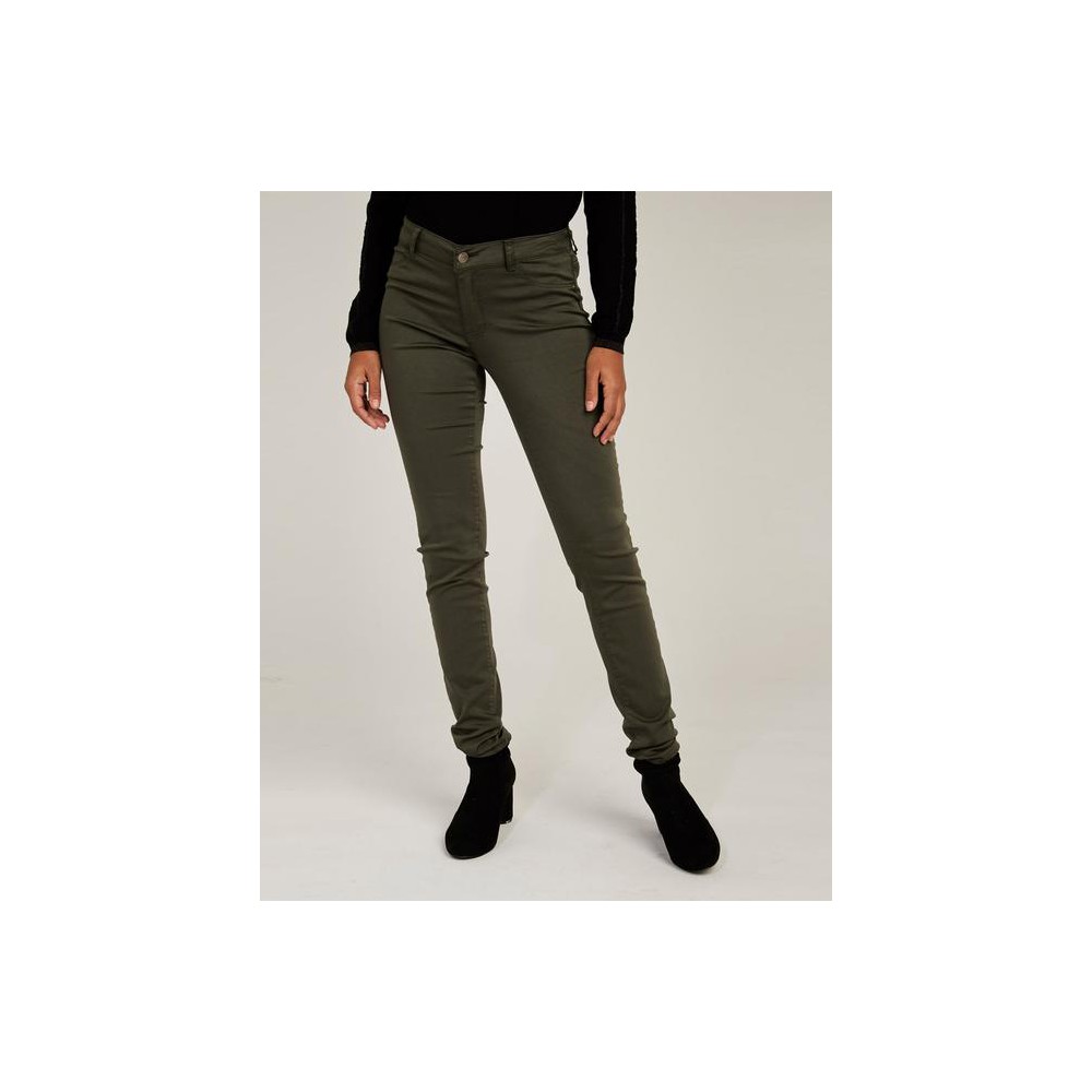 Pantalón Naf Naf Skinny Verde para Mujer